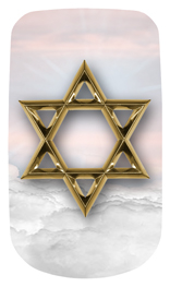 DAROYAL-120-PK-GD Star of David Pink-Gold